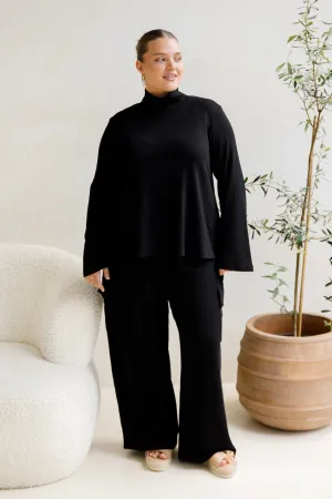 Jazmine Lounge Top | Black