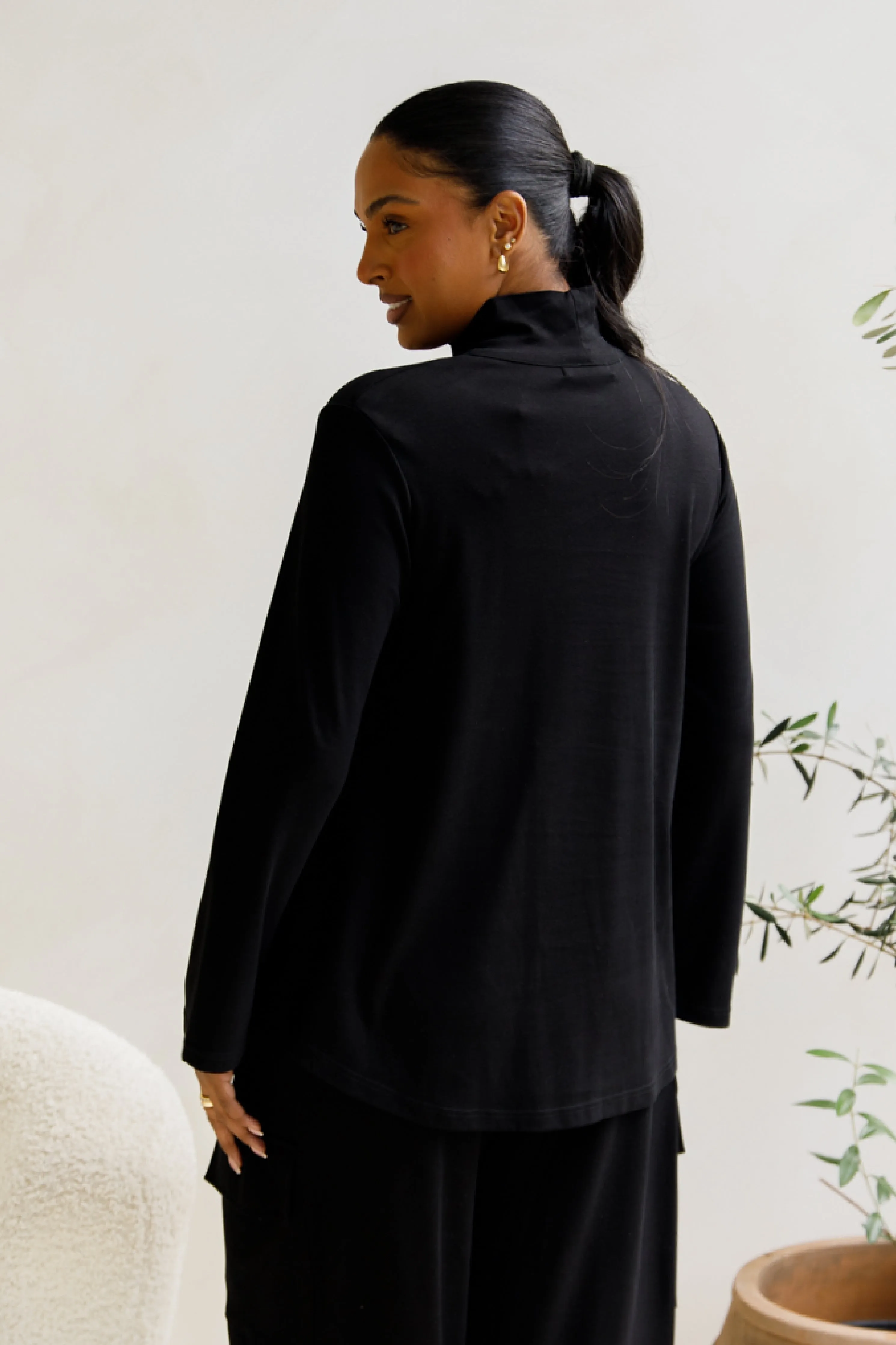 Jazmine Lounge Top | Black