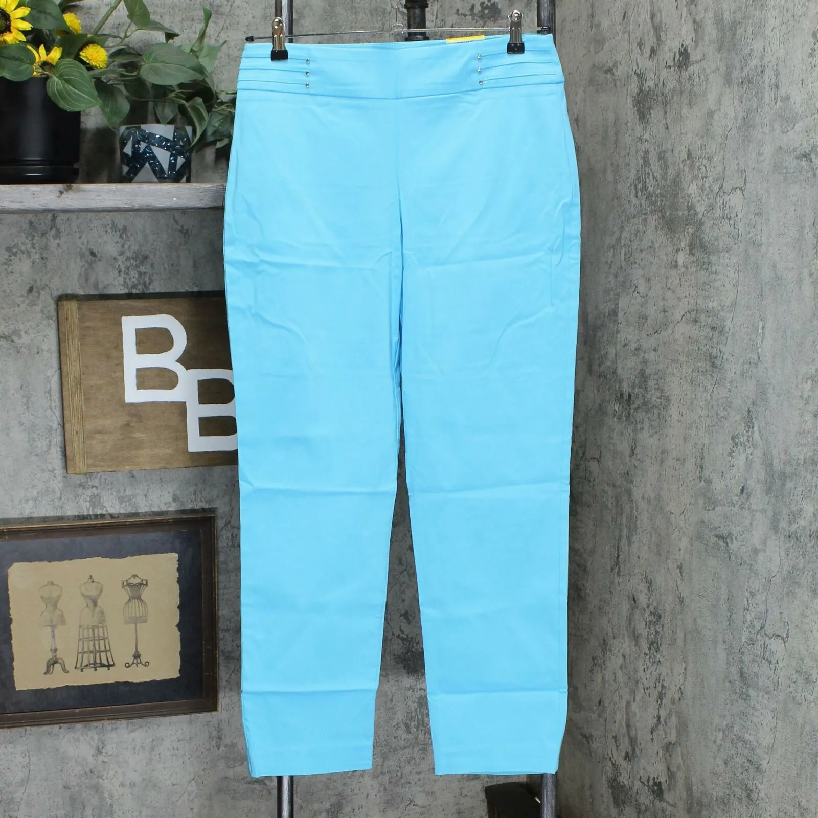 JM Collection Women's Studded Pull On Tummy Control Pants
