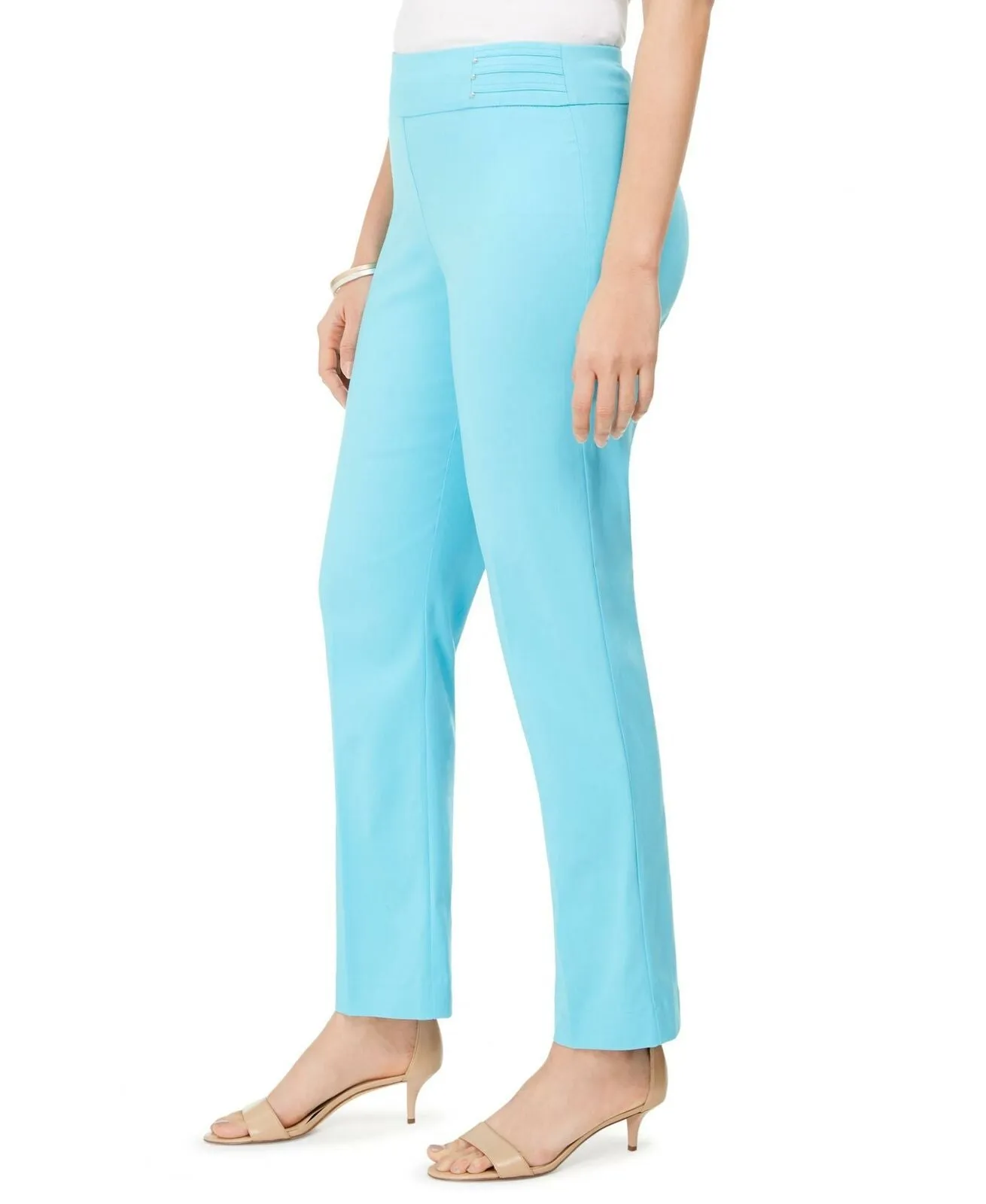 JM Collection Women's Studded Pull On Tummy Control Pants