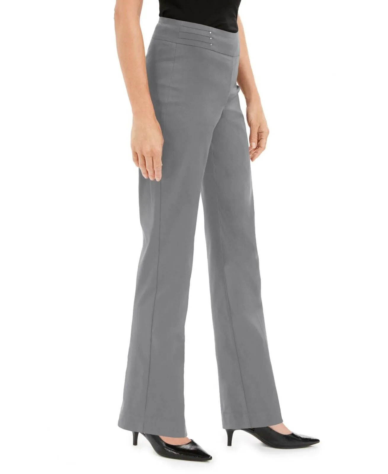 JM Collection Women's Studded Pull On Tummy Control Pants