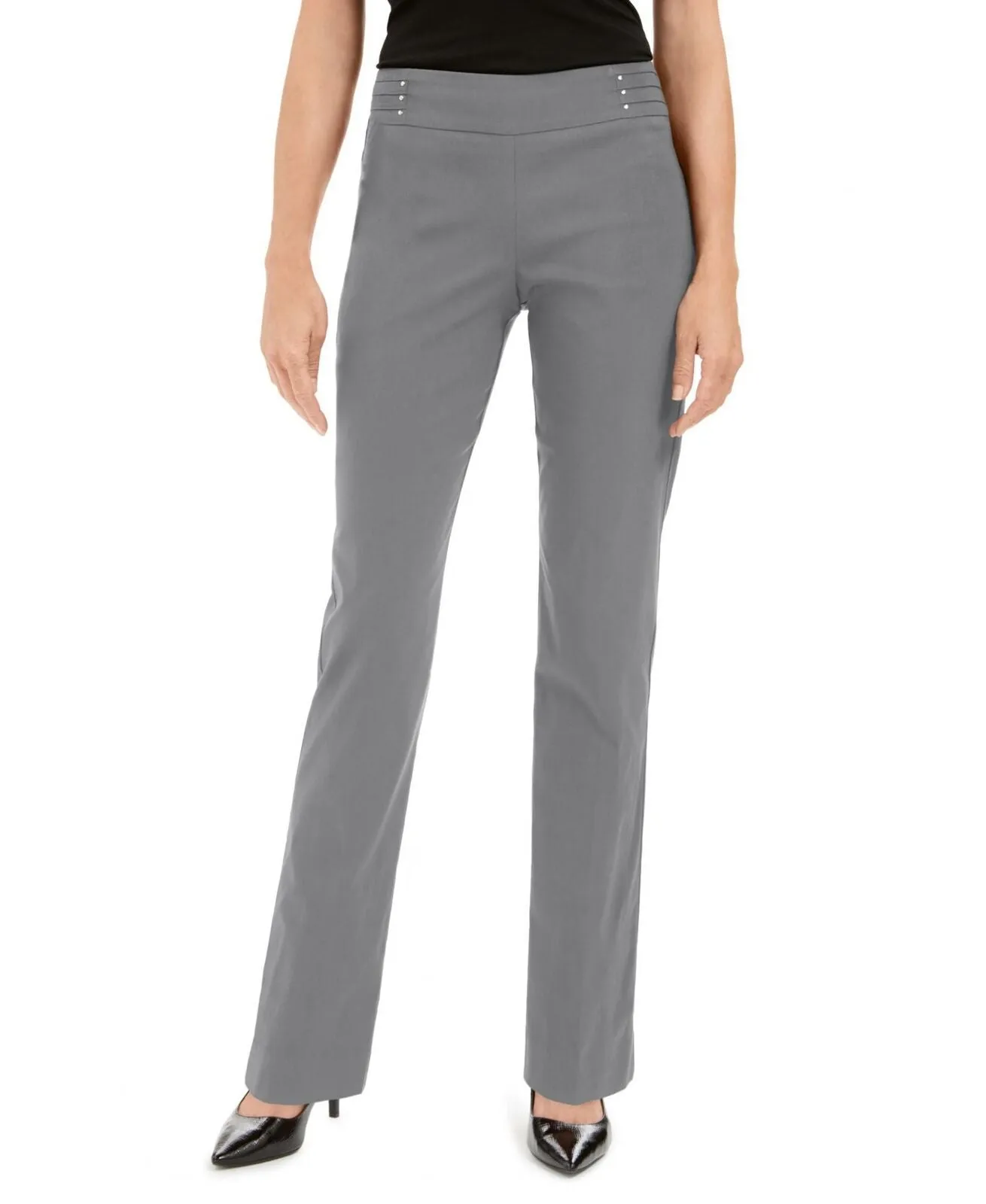 JM Collection Women's Studded Pull On Tummy Control Pants