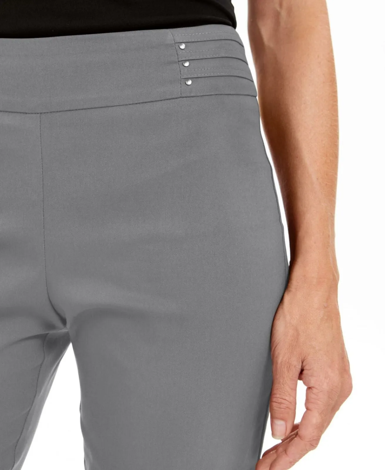 JM Collection Women's Studded Pull On Tummy Control Pants