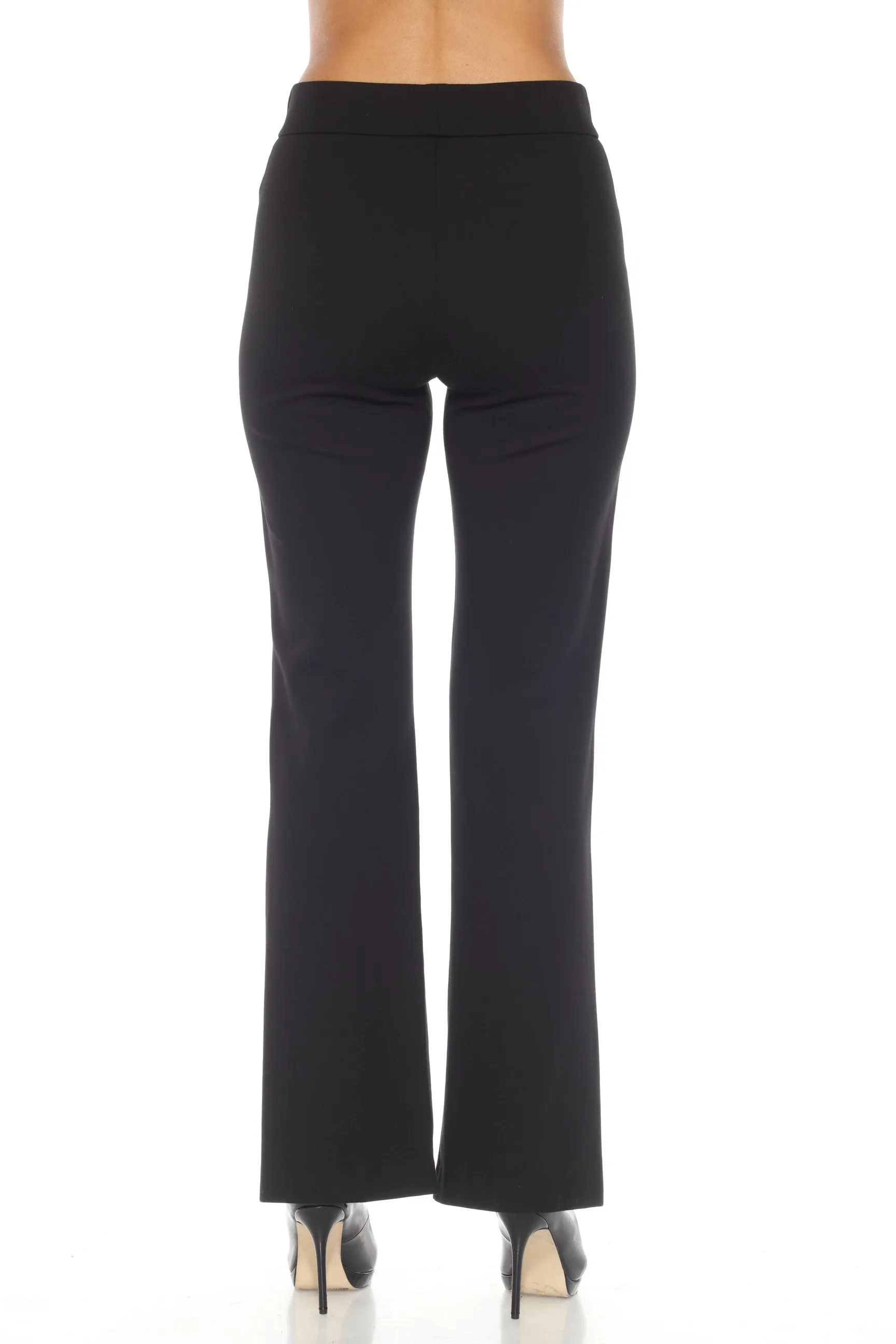 Joseph Ribkoff Black Classic Pull On Flared Trouser Pants 243235