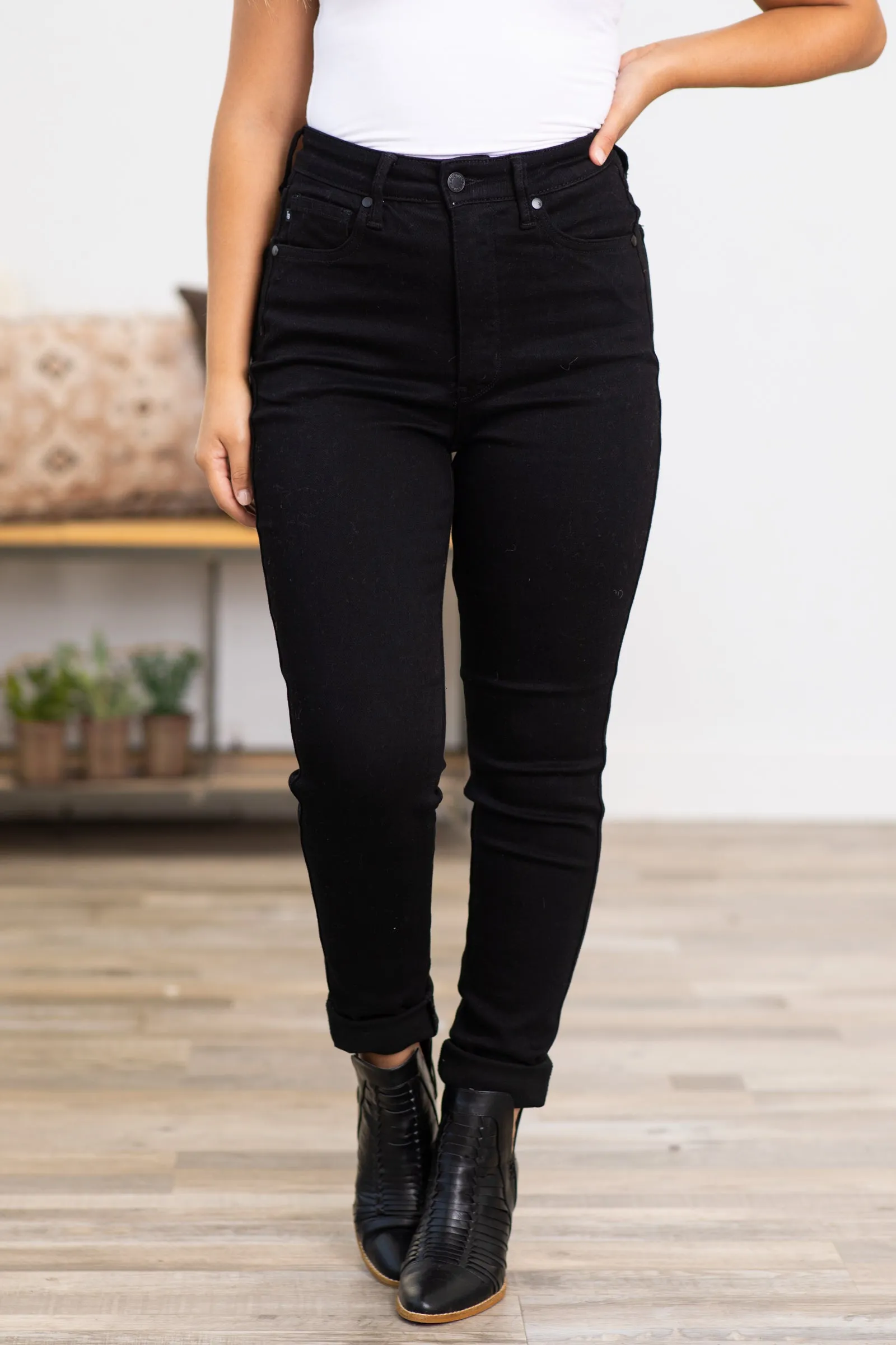 Judy Blue Black Tummy Control Skinny Jeans