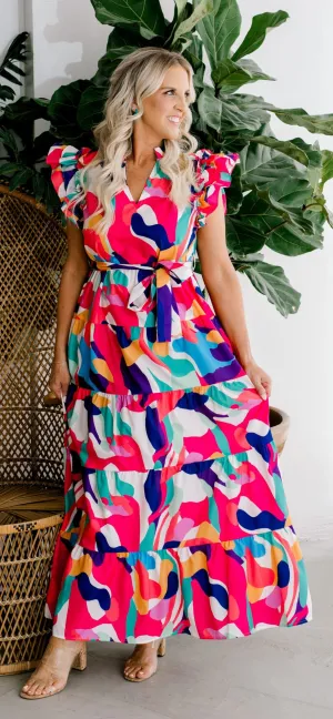 Kaleidoscope Maxi Dress