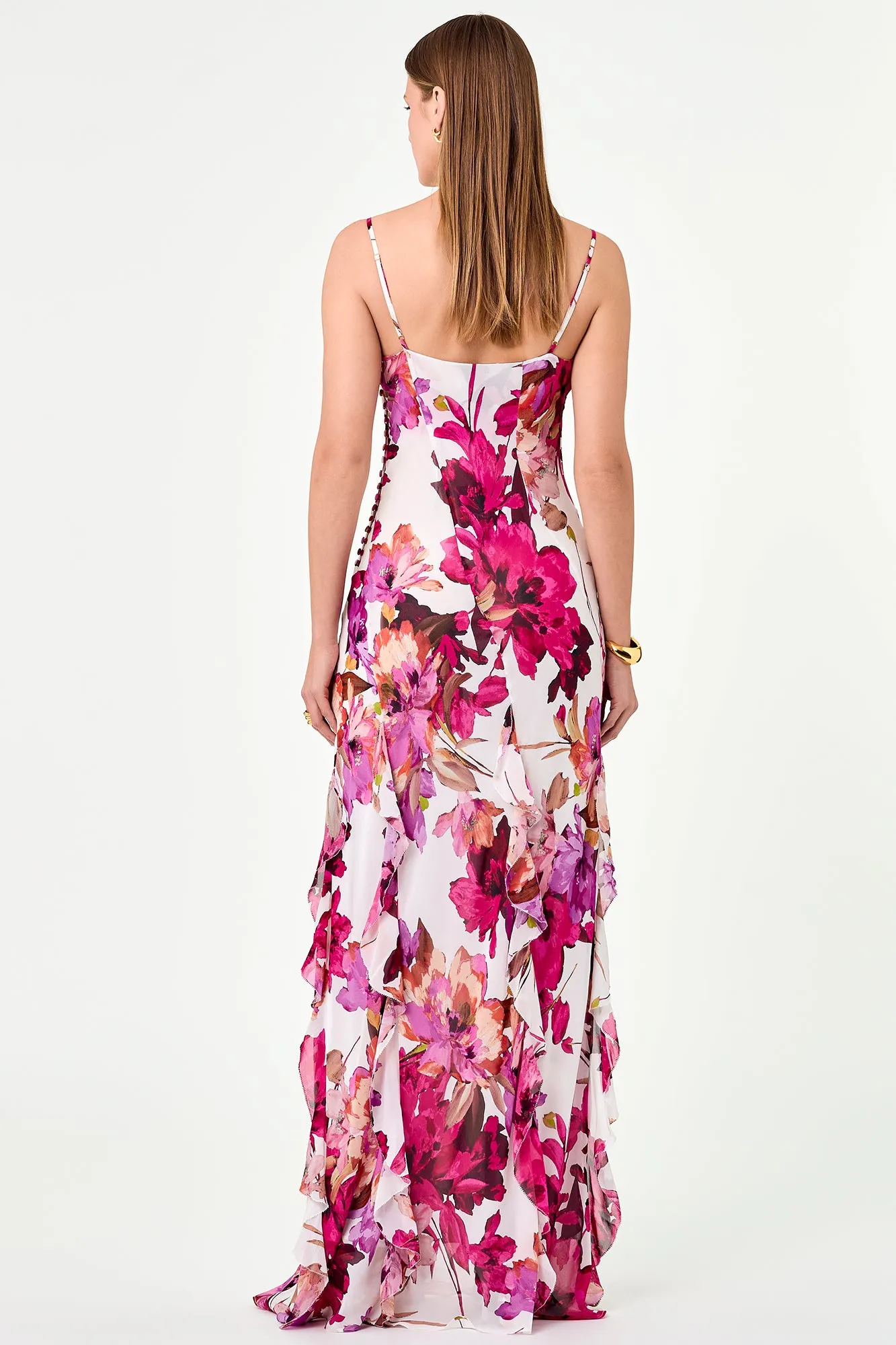 Kamila Dress - Ria Floral Ivory