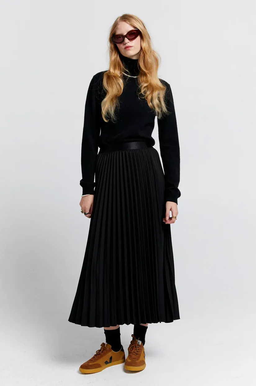 Karen Walker Sunray Pleated Skirt - Black