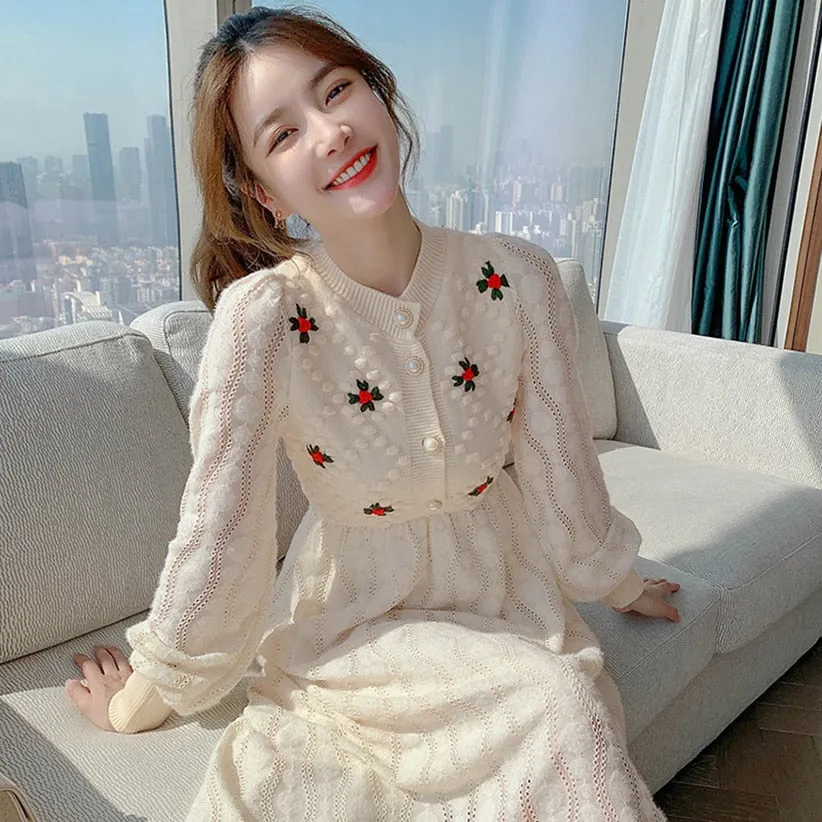 Kawaii Sweater Maxi Dresses