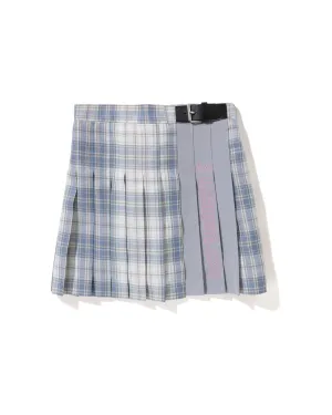 Kids Check Pleated Skirt Jr