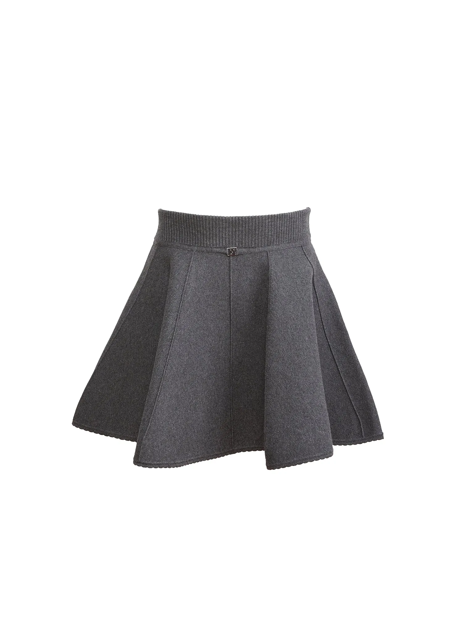 Knit Flare Mini Skirt