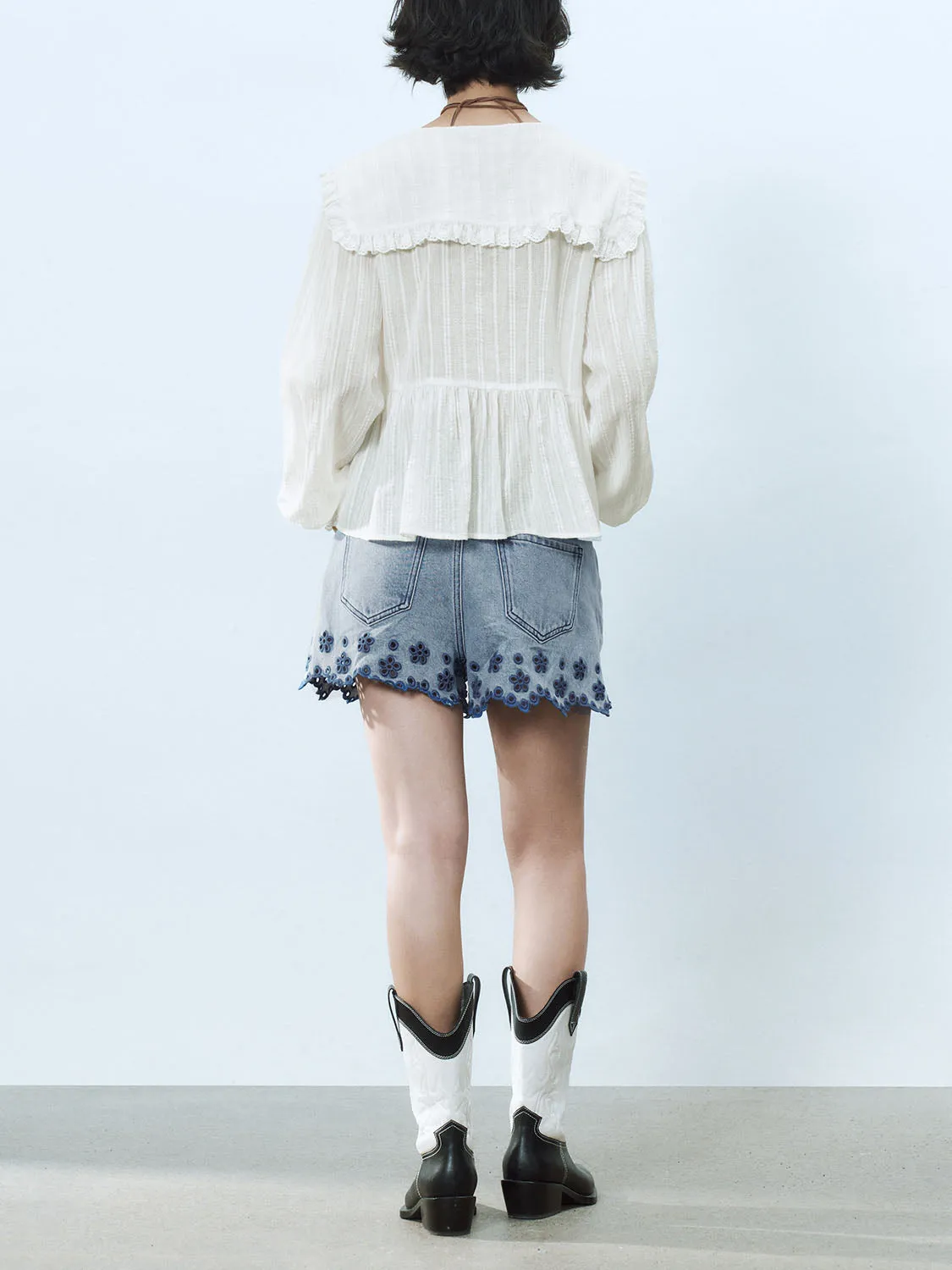 Lace Up Blouses