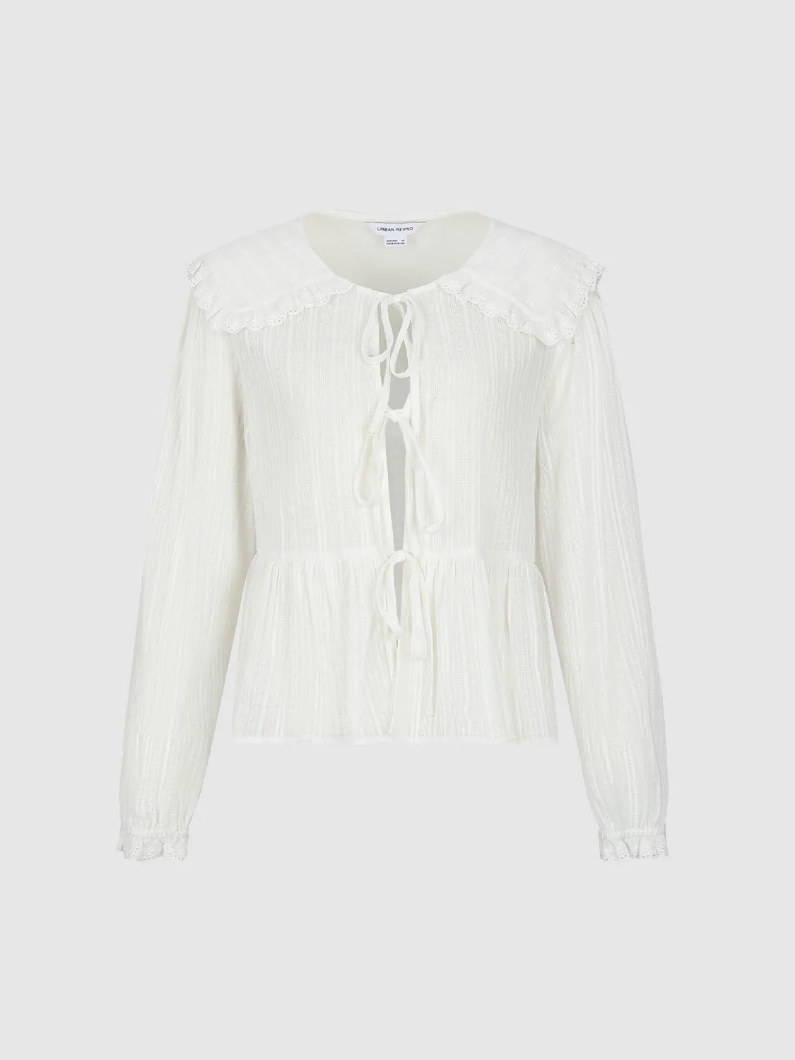 Lace Up Blouses