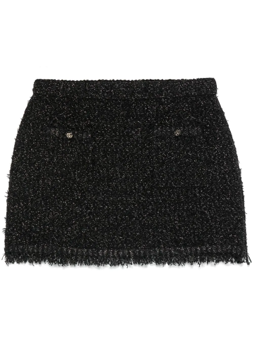 Lamé mini skirt