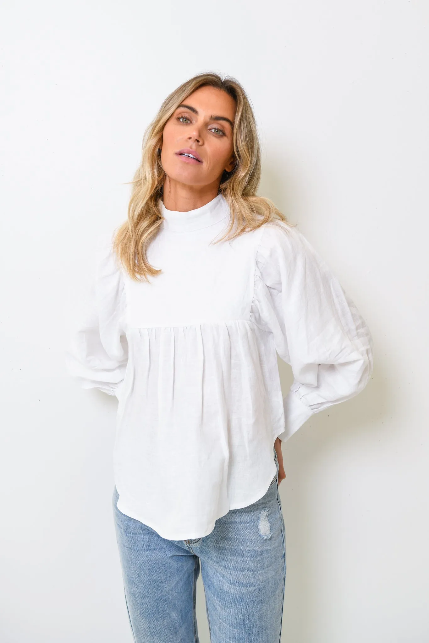 LAUREN BLOUSE - WHITE