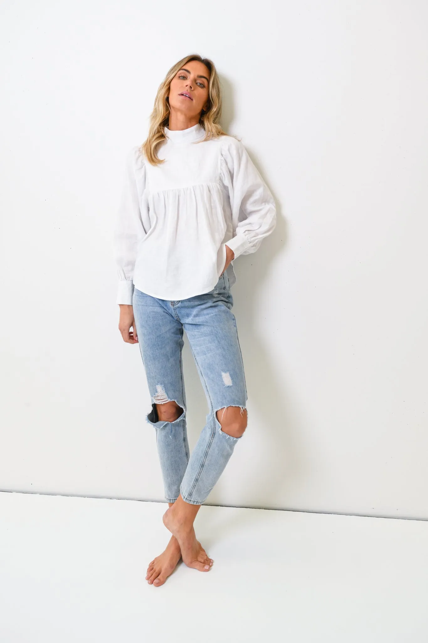 LAUREN BLOUSE - WHITE