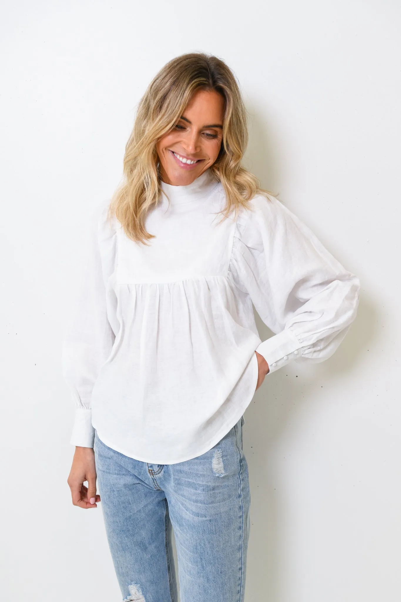 LAUREN BLOUSE - WHITE