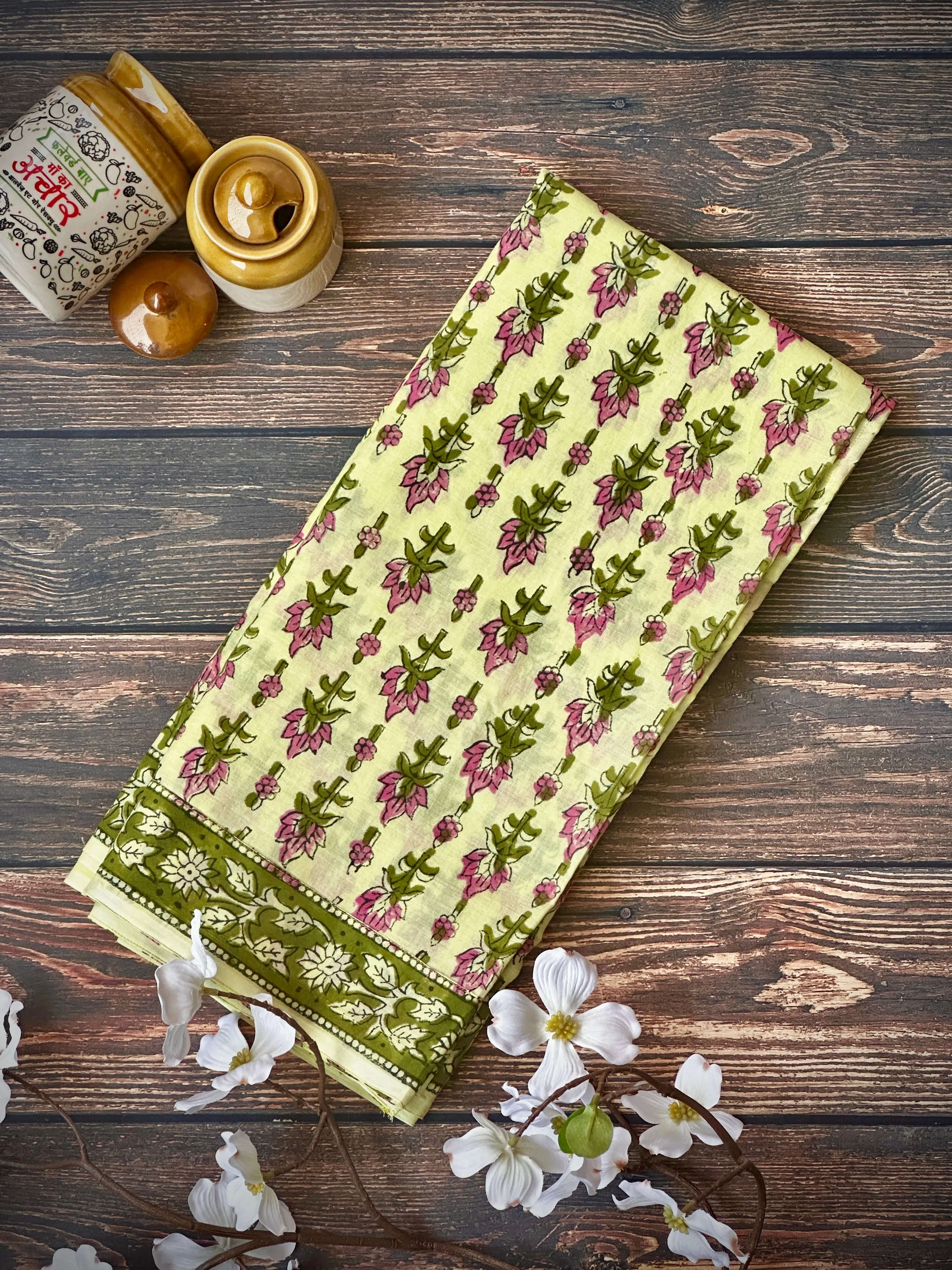 Leaf Impressions | Printed Practice Saree