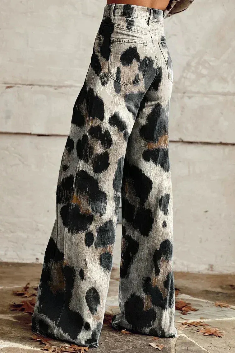 Leona | Retro Flared Trousers