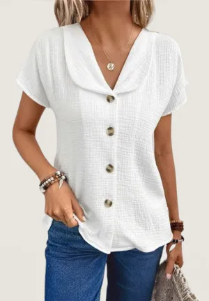 Liezl® | Top with collar and buttons