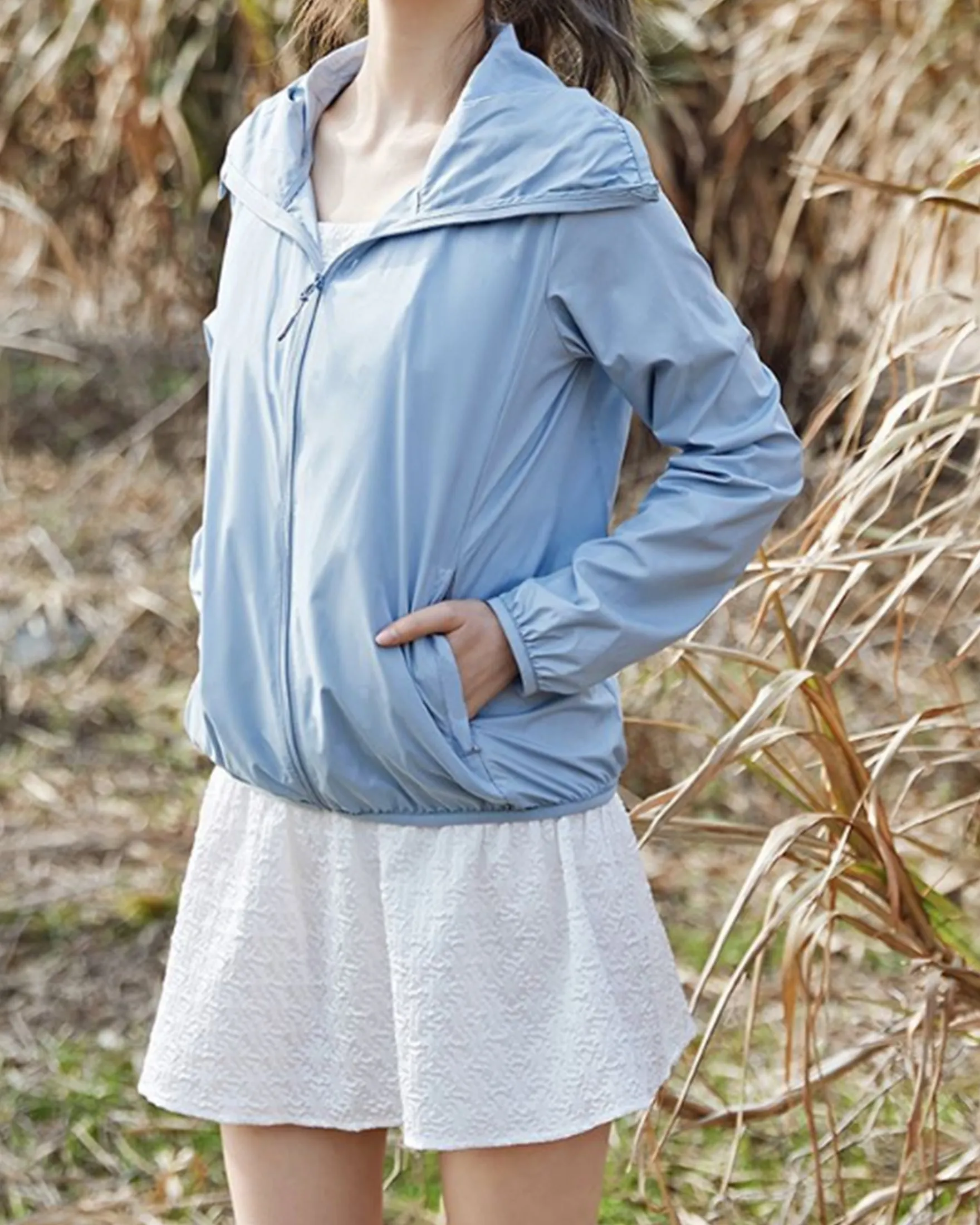 Lightweight Windbreaker Packable Hoodie Jacket