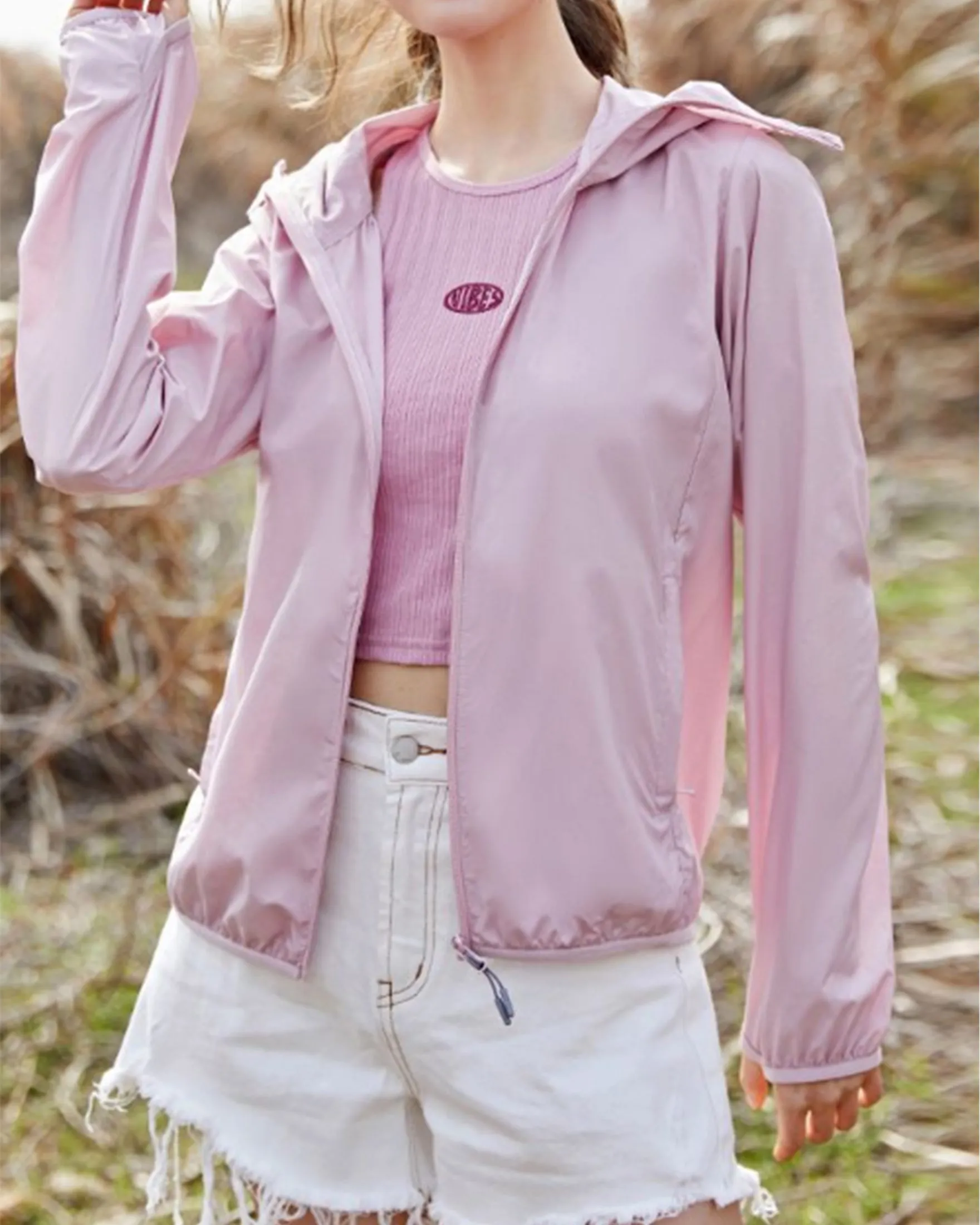 Lightweight Windbreaker Packable Hoodie Jacket