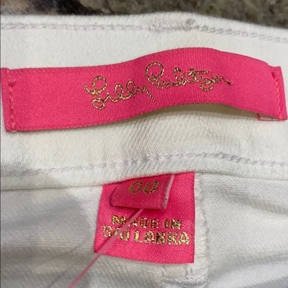 Lilly Pulitzer white South Ocean Skinny Crop Jeans