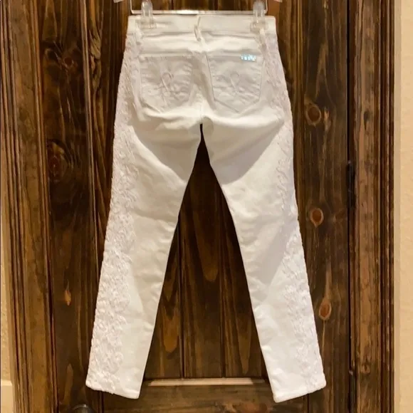 Lilly Pulitzer white South Ocean Skinny Crop Jeans