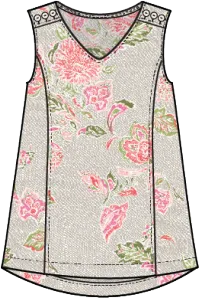 Linen Bloomer Veranda Tank