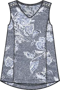 Linen Bloomer Veranda Tank