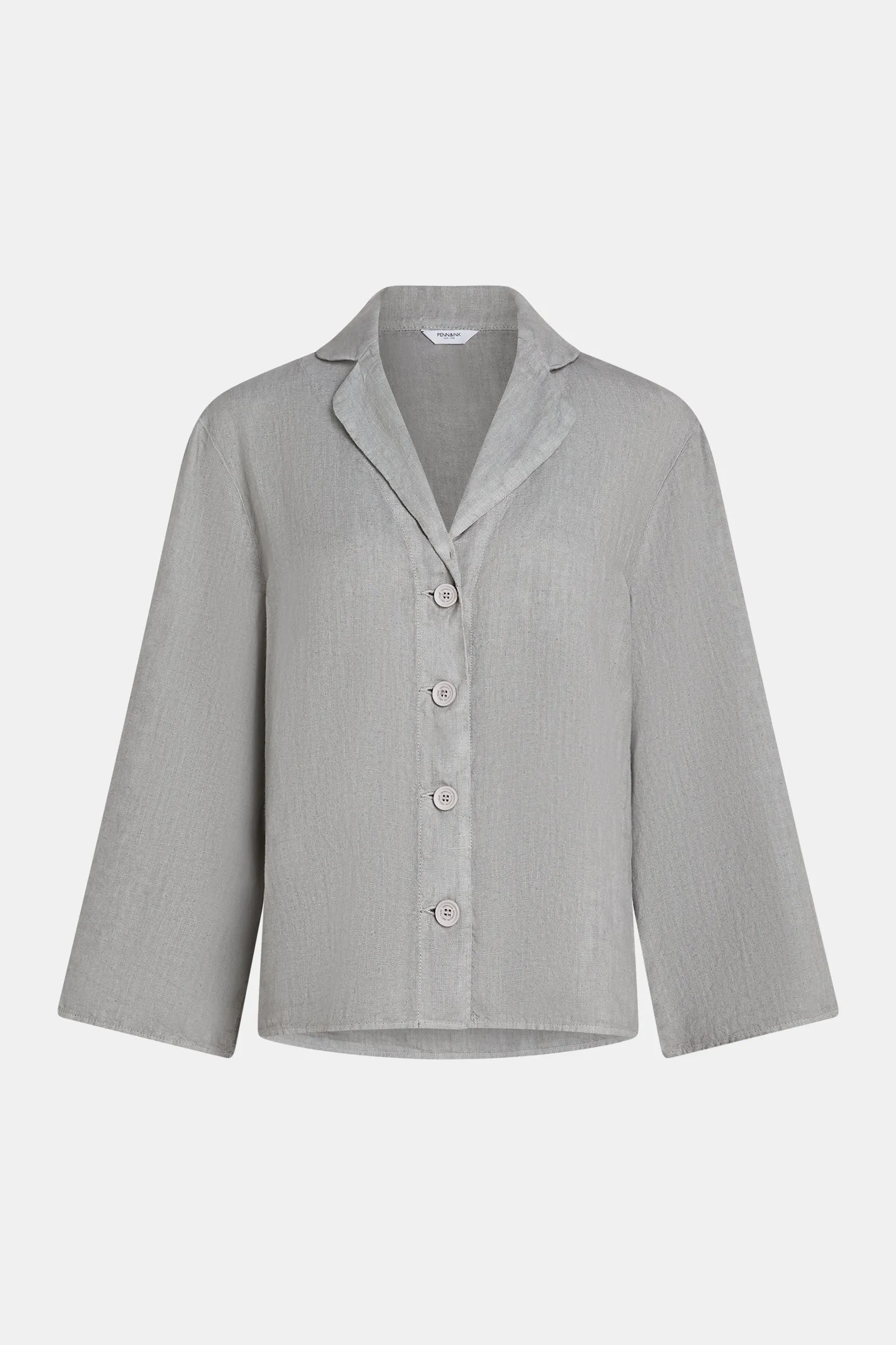 LINEN BLOUSE (S25Z748LTD) COOL GREY