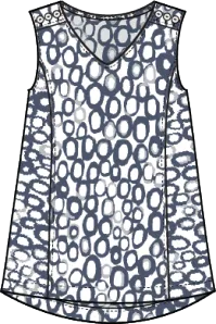 Linen Circle Veranda Tank