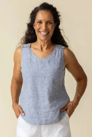 Linen Solid Freshen Up Tank