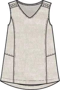 Linen Solid Freshen Up Tank