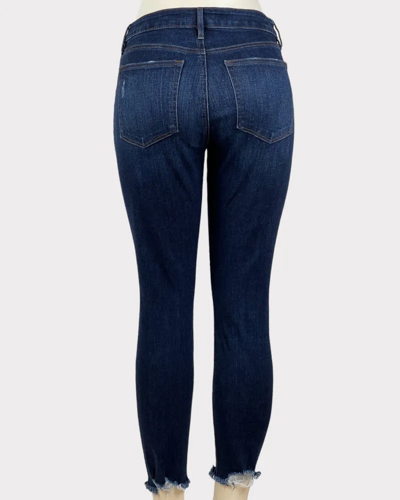Loft Dark-Wash Blue Skinny Jeans (W29)