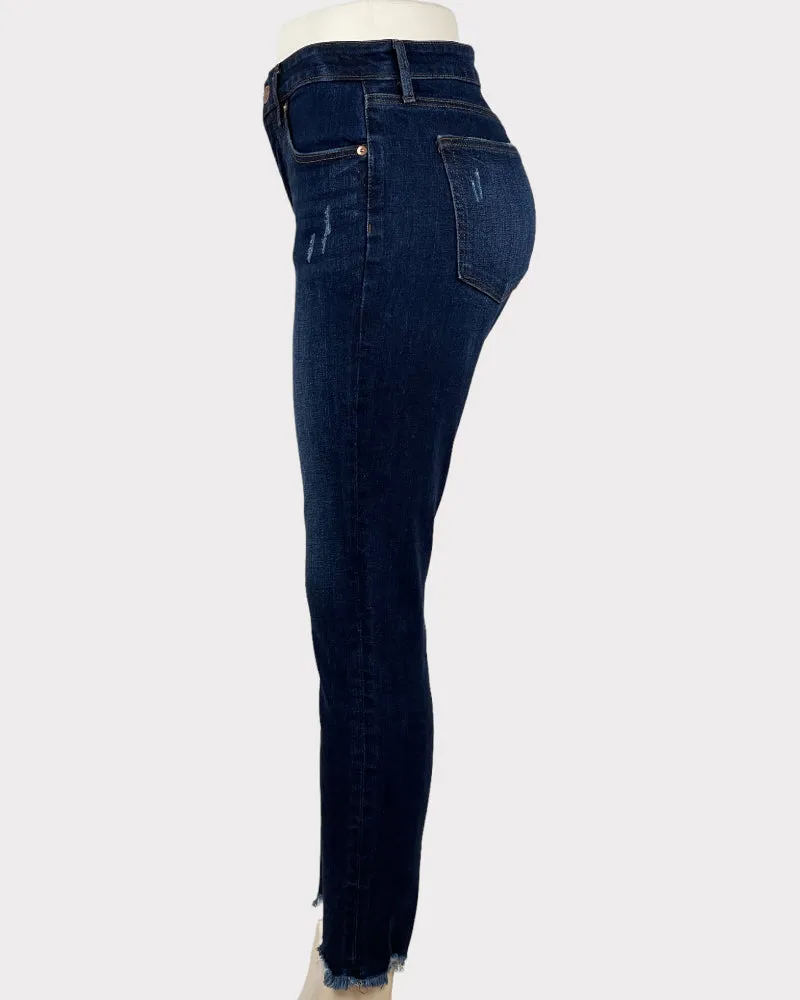 Loft Dark-Wash Blue Skinny Jeans (W29)