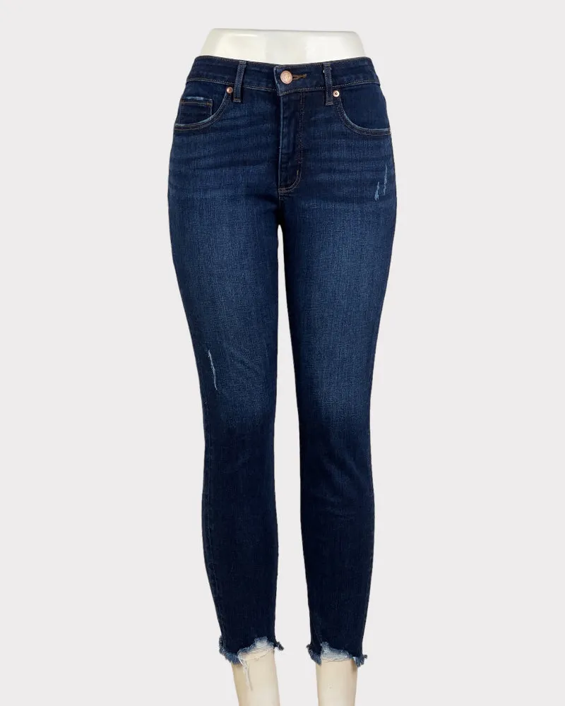 Loft Dark-Wash Blue Skinny Jeans (W29)