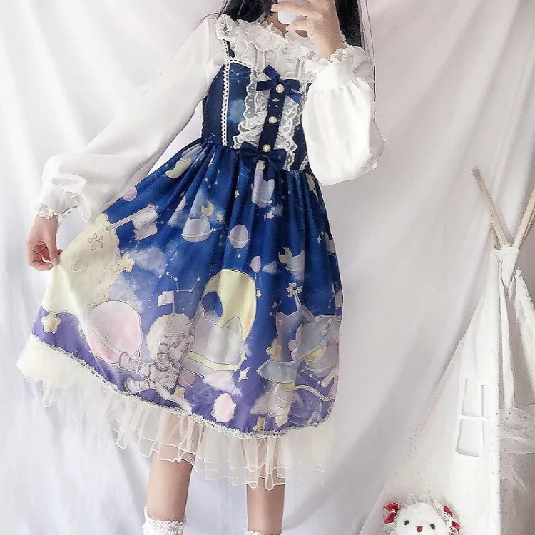 Lolita cat gradient jsk dress yc22783