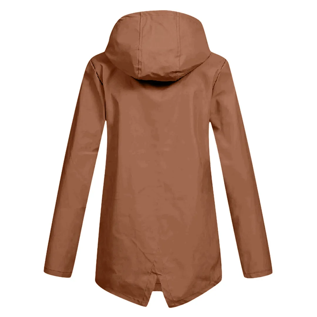 Long mackintosh with hood for women - Trendy fashion for any season
