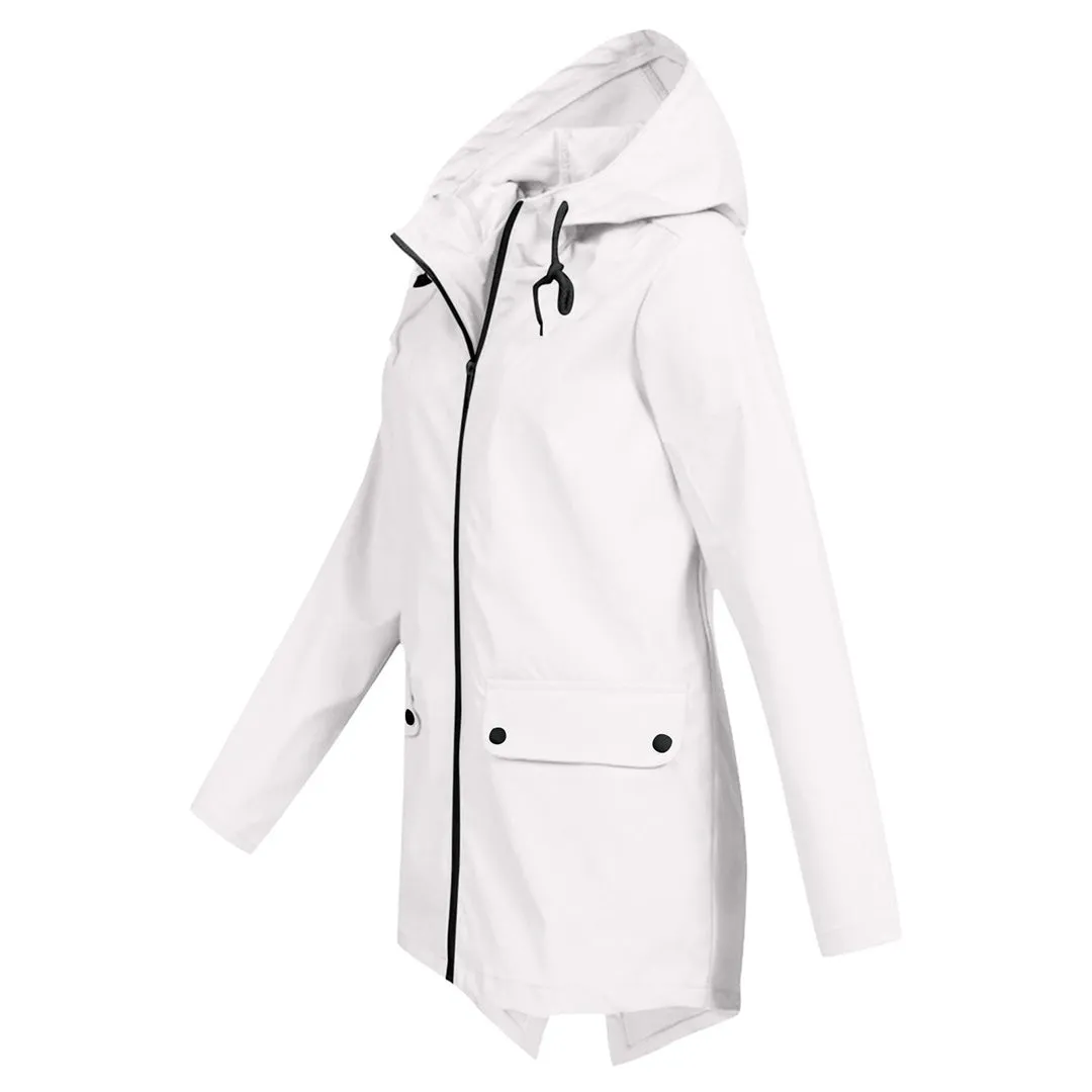 Long mackintosh with hood for women - Trendy fashion for any season