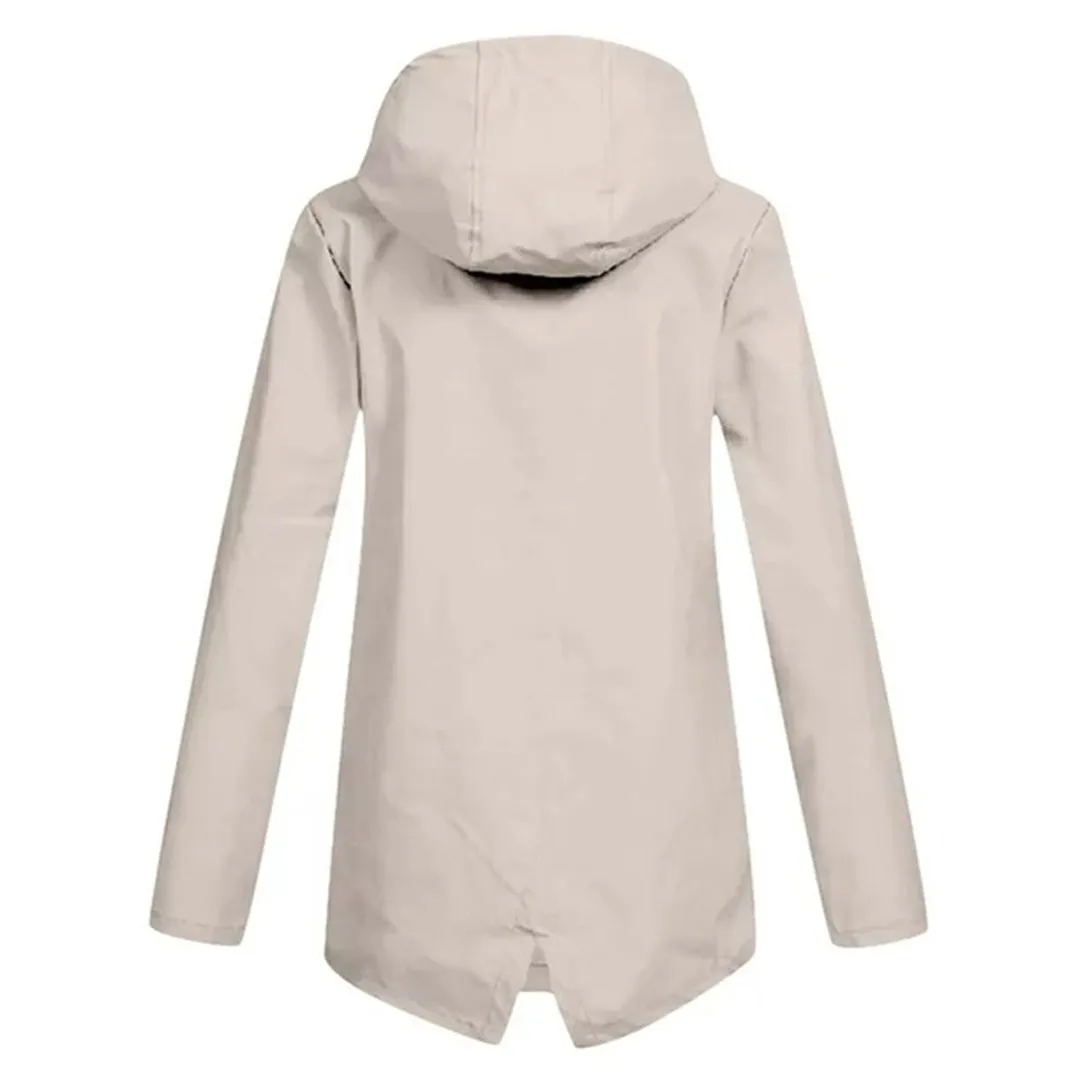 Long mackintosh with hood for women - Trendy fashion for any season