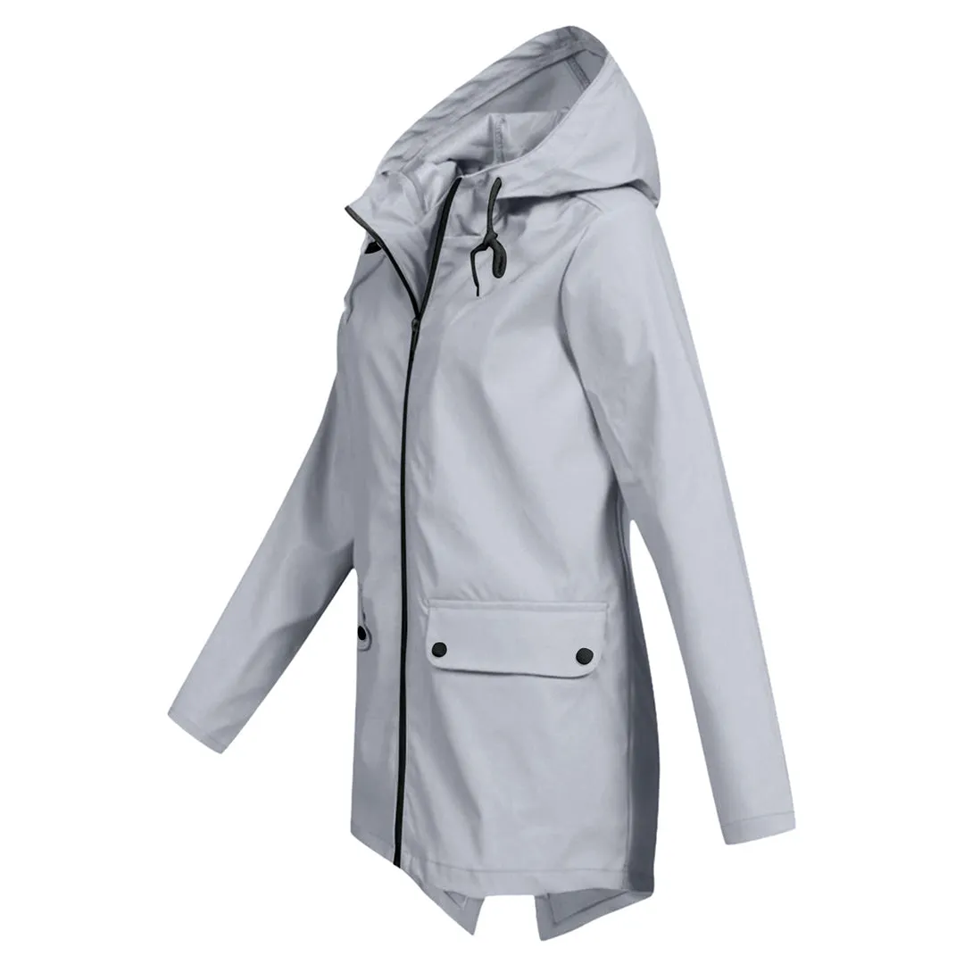 Long mackintosh with hood for women - Trendy fashion for any season