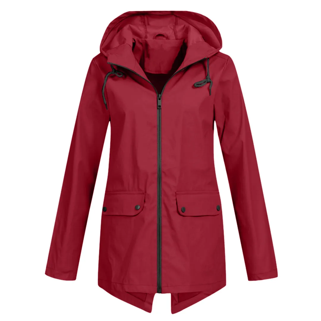 Long mackintosh with hood for women - Trendy fashion for any season