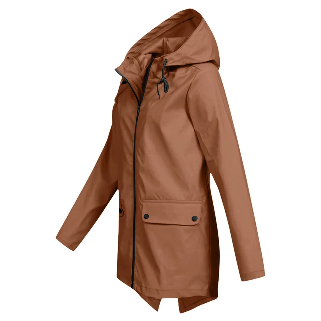 Long mackintosh with hood for women - Trendy fashion for any season