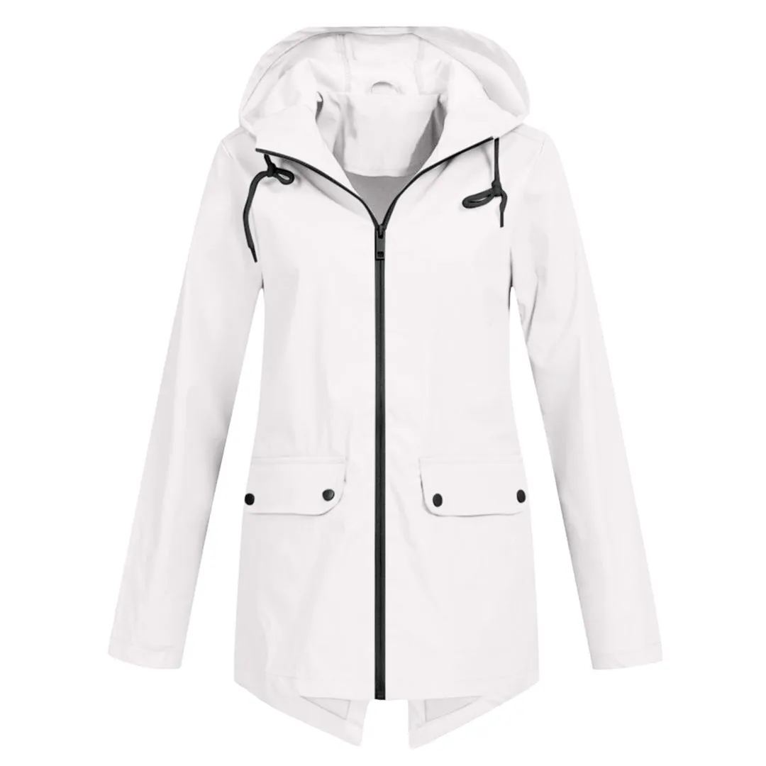 Long mackintosh with hood for women - Trendy fashion for any season