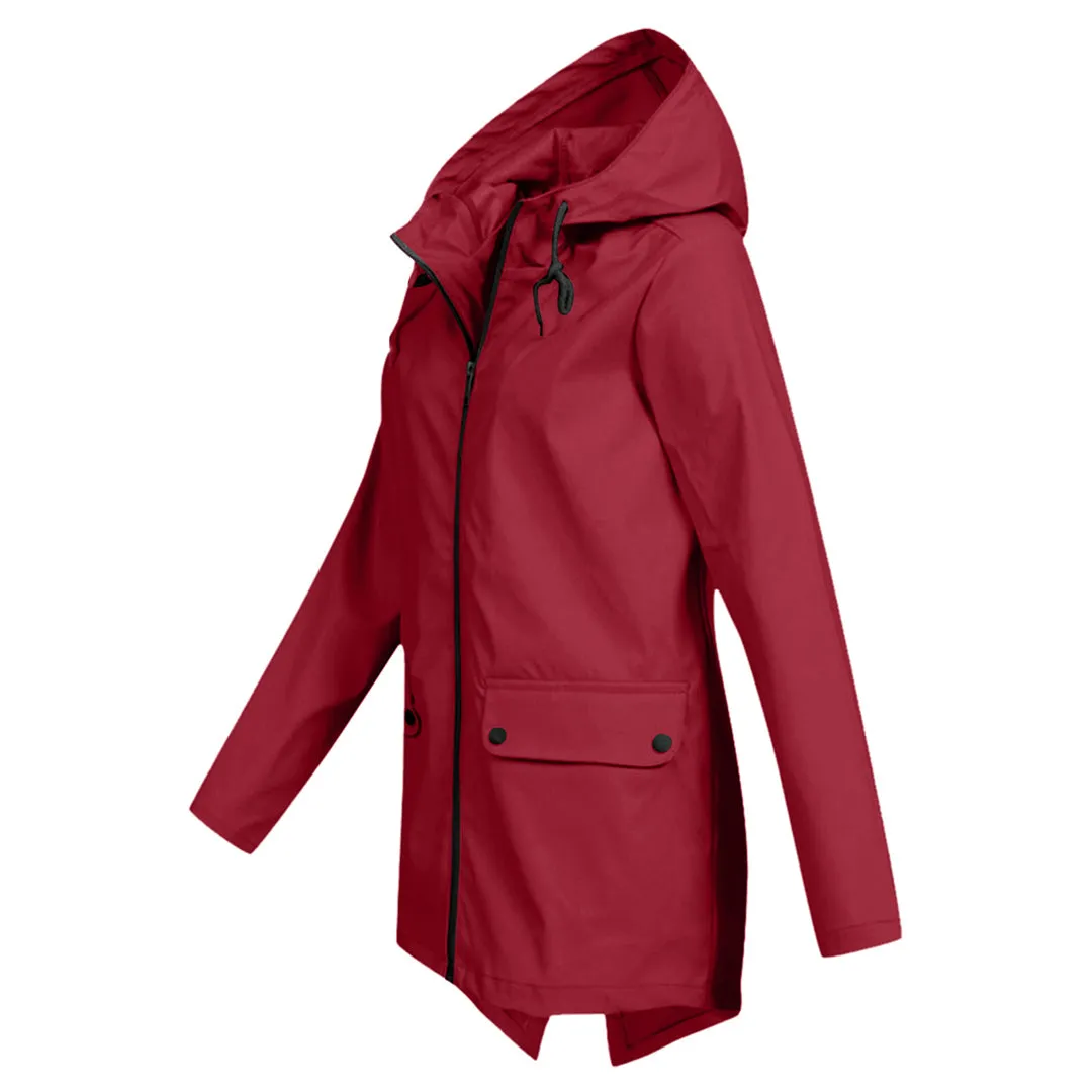 Long mackintosh with hood for women - Trendy fashion for any season