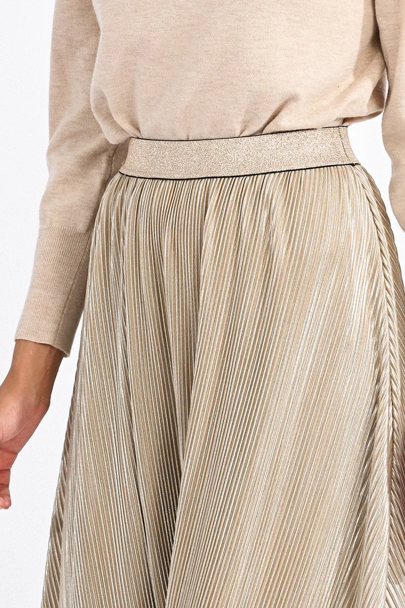 LONG PLEATED SKIRT