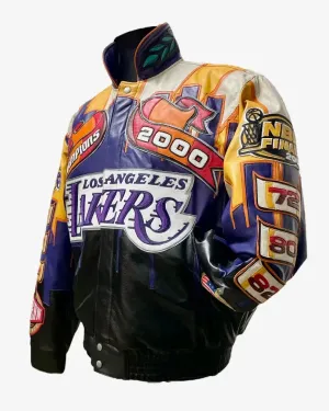 Los Angeles Lakers 2000 Championship Leather Jacket