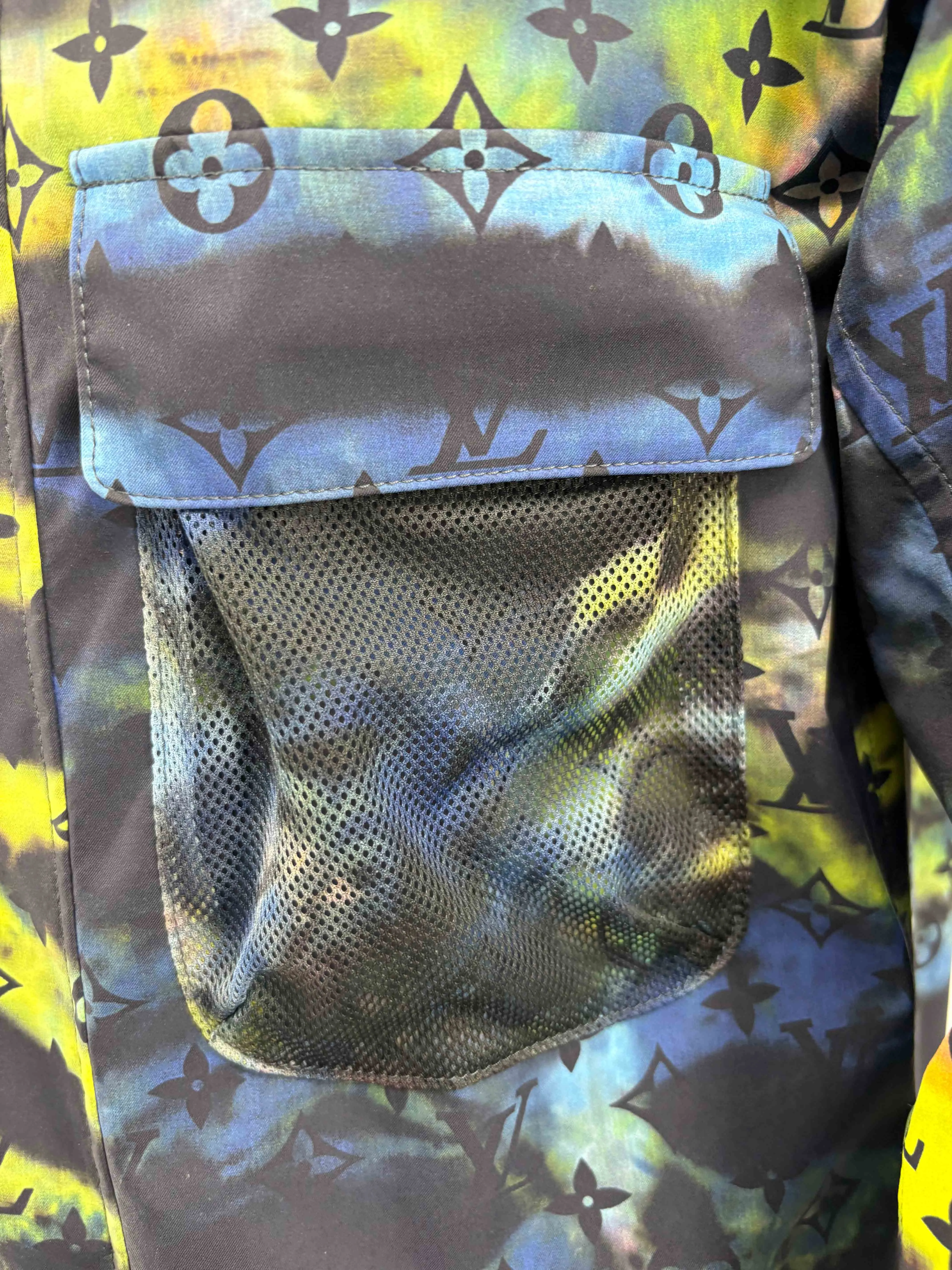 Louis Vuitton Tie-Dye Camo Monogram Windbreaker - Multicolour