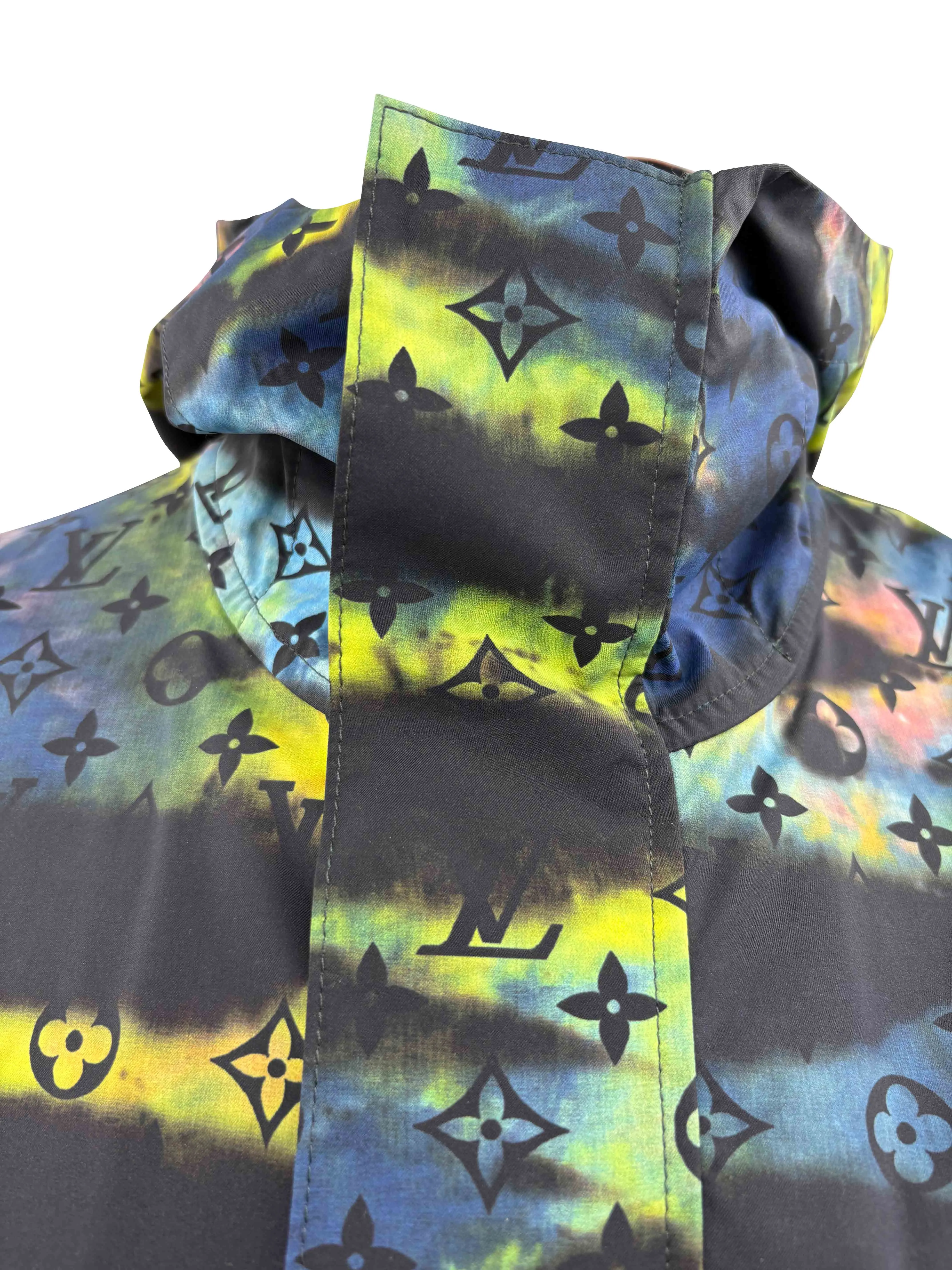 Louis Vuitton Tie-Dye Camo Monogram Windbreaker - Multicolour